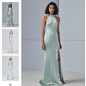 NWT Amsale Black Jacinda Formal Long Dress